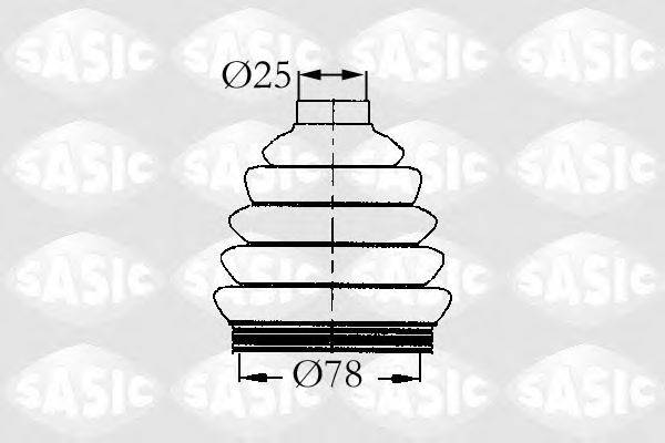 SASIC 9004720 Комплект пылника, приводной вал