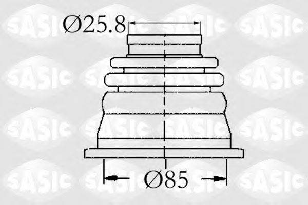 SASIC 4003408 Комплект пылника, приводной вал