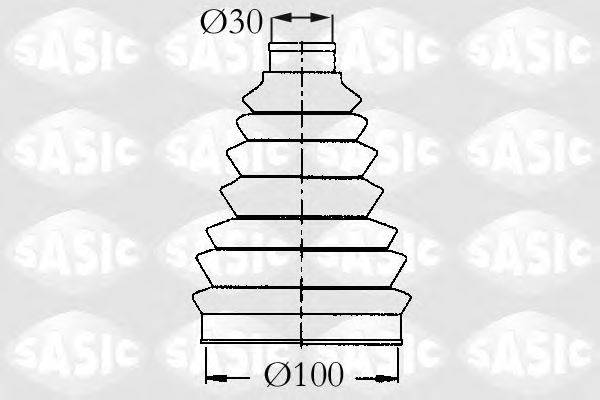 SASIC 2933983 Комплект пылника, приводной вал