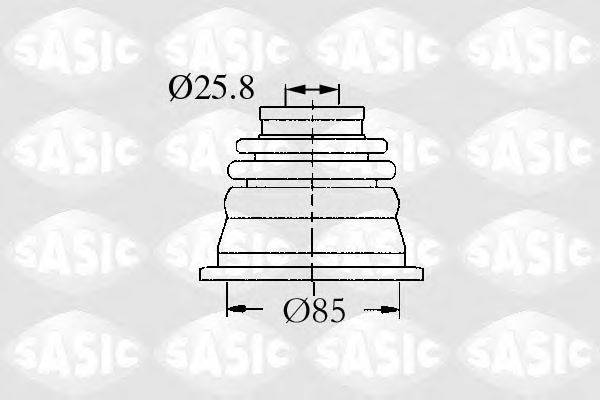 SASIC 4003458 Комплект пылника, приводной вал