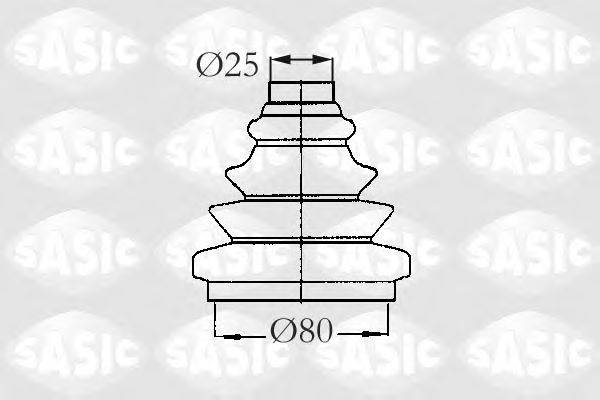 SASIC 2933013 Комплект пылника, приводной вал