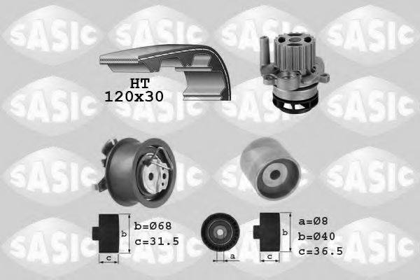 SASIC 3906083 Водяной насос + комплект зубчатого ремня