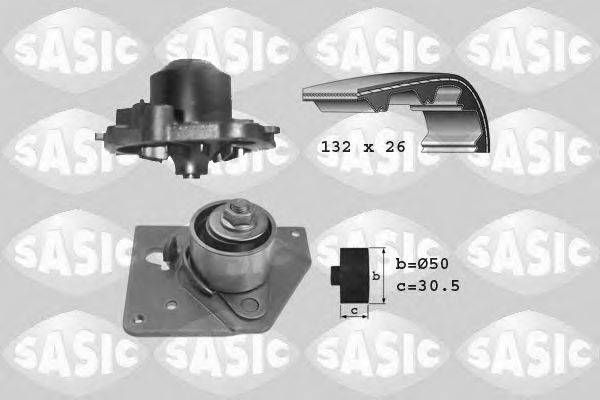 SASIC 3904007 Водяной насос + комплект зубчатого ремня