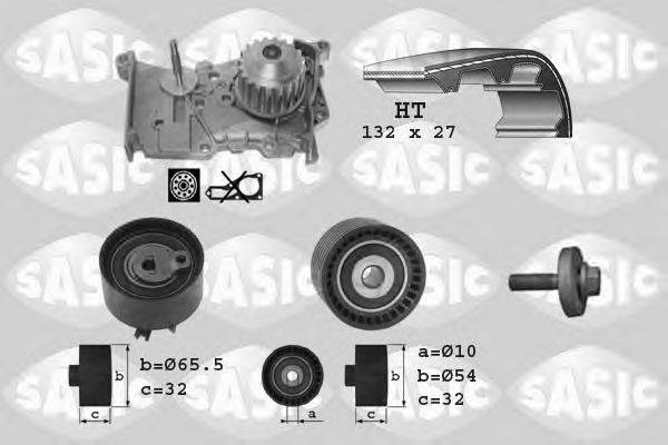 SASIC 3904012 Водяной насос + комплект зубчатого ремня