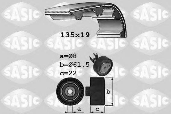 SASIC 1756057 Комплект ремня ГРМ