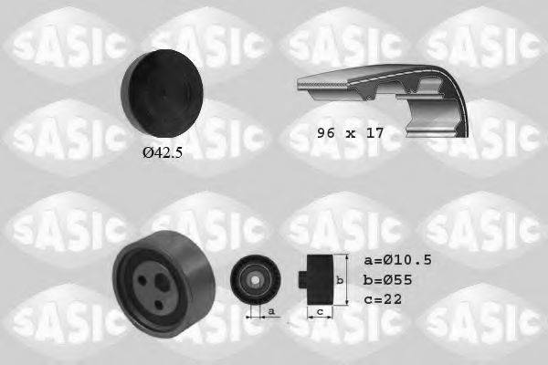SASIC 1754003 Комплект ремня ГРМ
