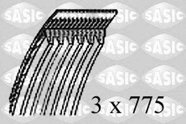 SASIC 1774003 Поликлиновой ремень