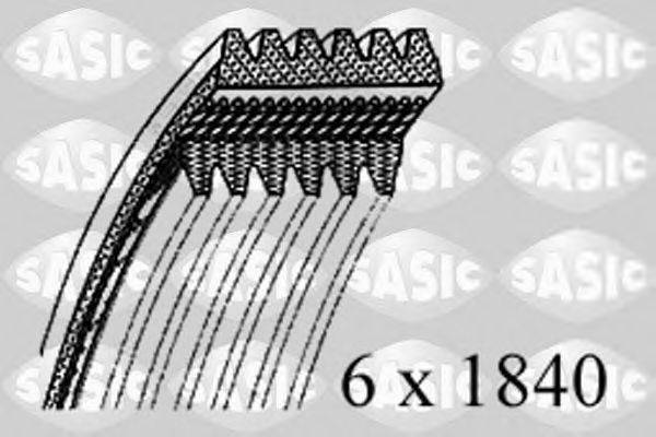 SASIC 1776102 Поликлиновой ремень