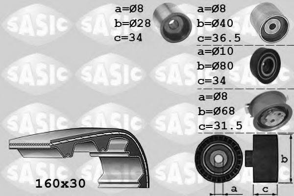 SASIC 1756070 Комплект ремня ГРМ