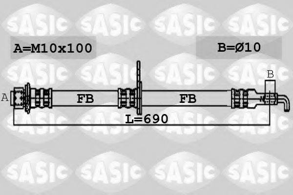 SASIC 6606113 Тормозной шланг