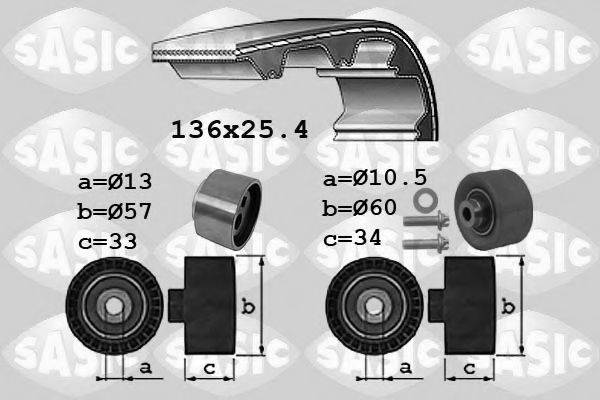 SASIC 1750035 Комплект ремня ГРМ