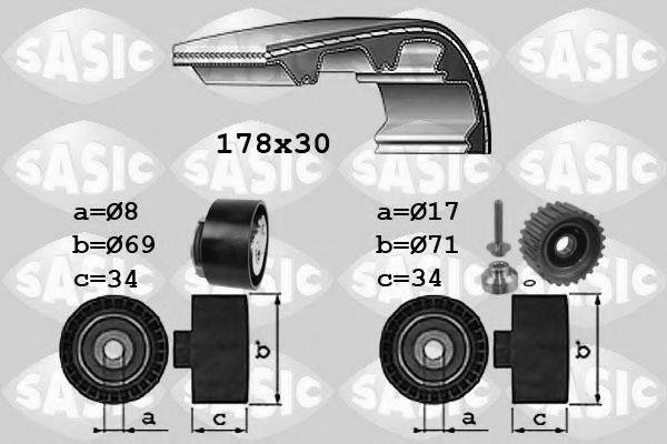 SASIC 1756022 Комплект ремня ГРМ