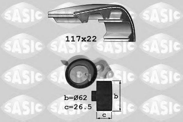 SASIC 1756034 Комплект ремня ГРМ