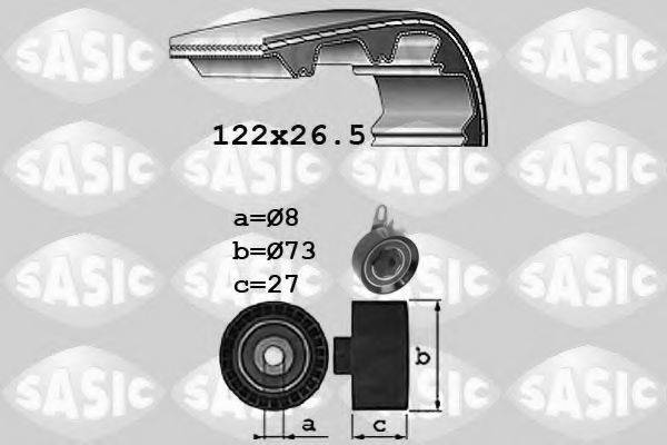 SASIC 1756041 Комплект ремня ГРМ