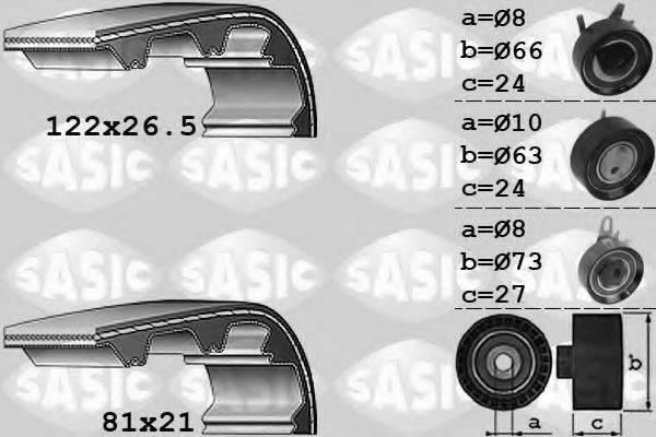 SASIC 1756043 Комплект ремня ГРМ