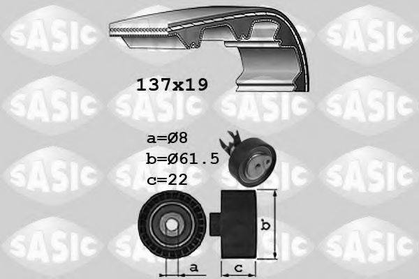 SASIC 1756045 Комплект ремня ГРМ