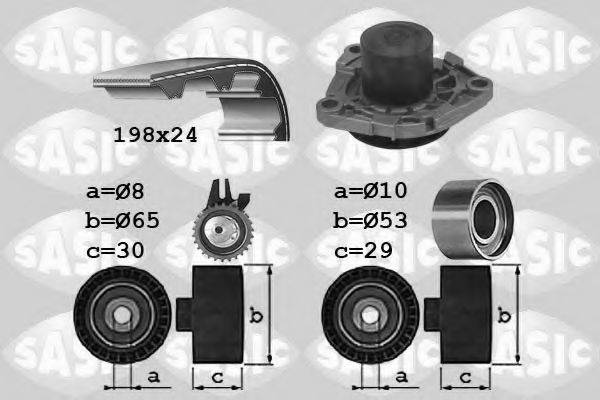 SASIC 3906031 Водяной насос + комплект зубчатого ремня