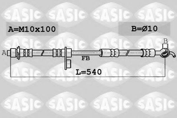 SASIC 6606140 Тормозной шланг