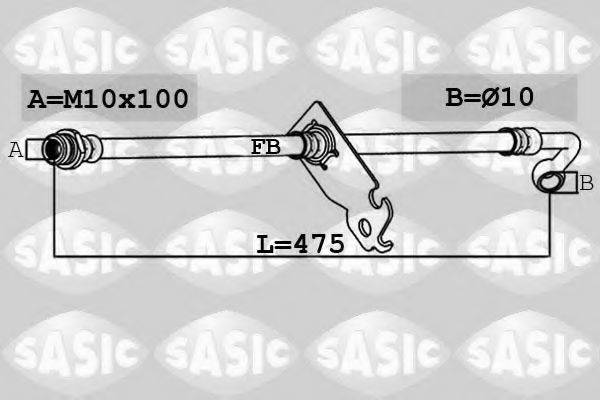 SASIC 6606205 Тормозной шланг
