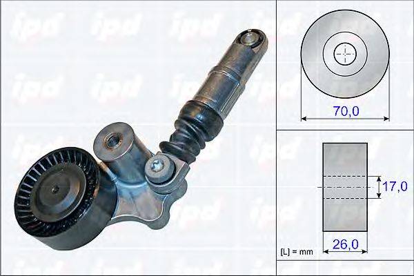 IPD 153843 Натяжная планка, поликлиновой ремень