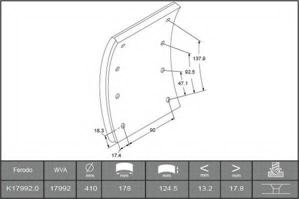 BERAL 1799218306016278 Комплект тормозных башмаков, барабанные тормоза