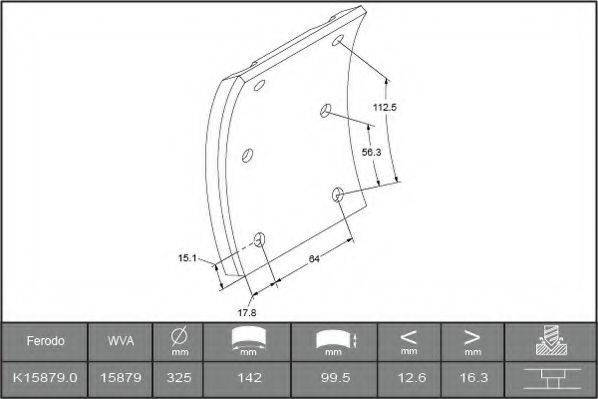 BERAL 1587916506016498 Комплект тормозных башмаков, барабанные тормоза