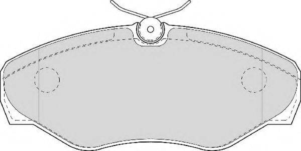 ABEX AVR124 Комплект тормозных колодок, дисковый тормоз