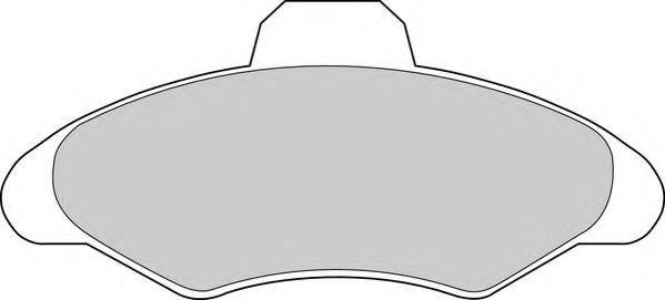 DURON DBP240617 Комплект тормозных колодок, дисковый тормоз