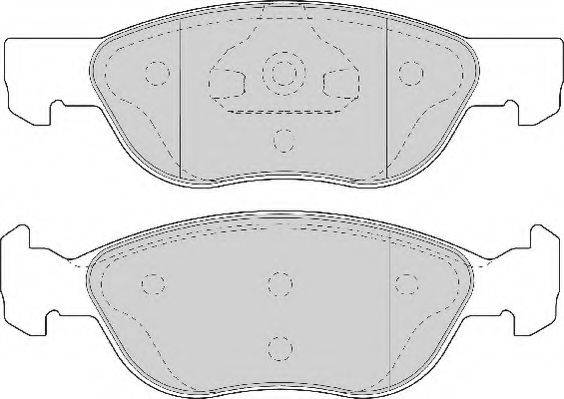 DURON DBP231651 Комплект тормозных колодок, дисковый тормоз