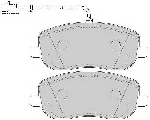 DURON DBP231787 Комплект тормозных колодок, дисковый тормоз