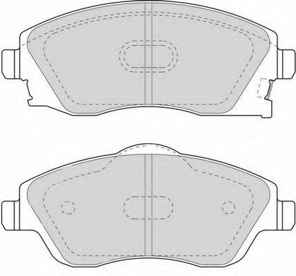 DURON DBP251424 Комплект тормозных колодок, дисковый тормоз