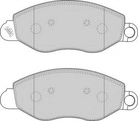 DURON DBP241461 Комплект тормозных колодок, дисковый тормоз