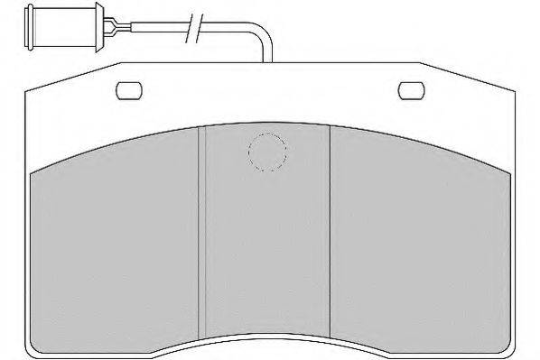 DURON DCV801 Комплект тормозных колодок, дисковый тормоз