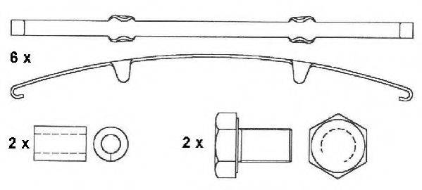 DURON DCV1578B Комплект тормозных колодок, дисковый тормоз