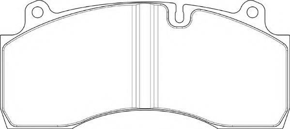 DURON DCV1815BFE Комплект тормозных колодок, дисковый тормоз