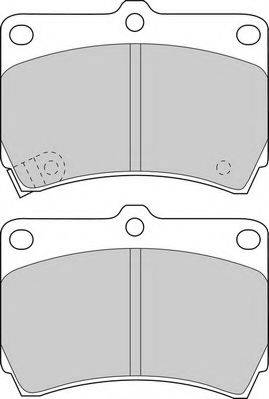 DURON DBP320715 Комплект тормозных колодок, дисковый тормоз