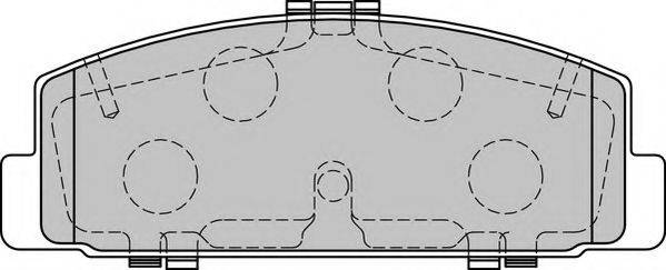 DURON DBP321721 Комплект тормозных колодок, дисковый тормоз