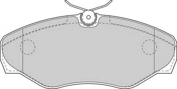 DURON DBP351515 Комплект тормозных колодок, дисковый тормоз