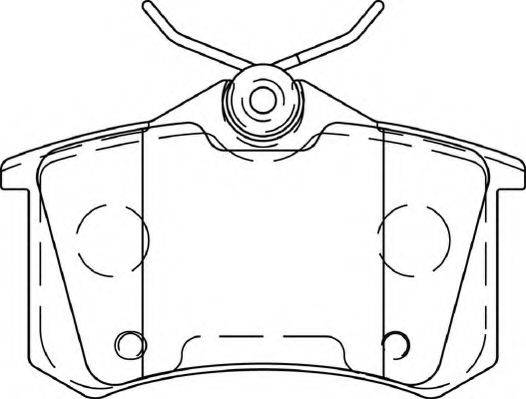 DURON DBP344260 Комплект тормозных колодок, дисковый тормоз