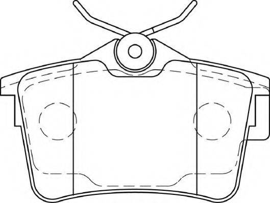 DURON DBP344250 Комплект тормозных колодок, дисковый тормоз