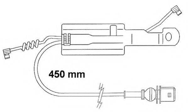 DURON FAI166 Сигнализатор, износ тормозных колодок