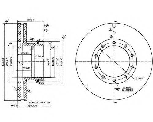 DURON DCR151A Тормозной диск