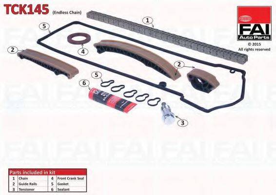 FAI AUTOPARTS TCK145 Комплект цели привода распредвала