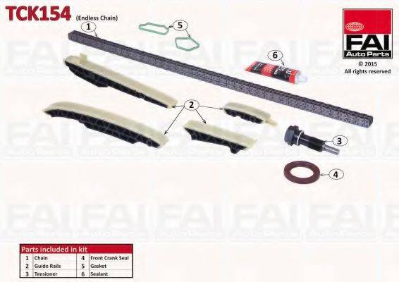 FAI AUTOPARTS TCK154 Комплект цели привода распредвала