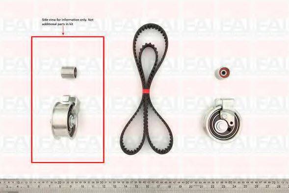 FAI AUTOPARTS TBK166 Комплект ремня ГРМ