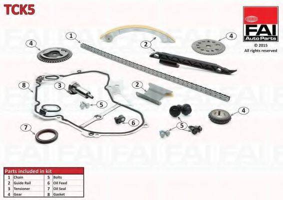 FAI AUTOPARTS TCK5 Комплект цели привода распредвала