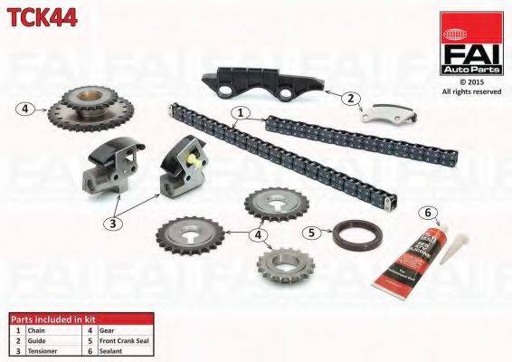 FAI AUTOPARTS TCK44 Комплект цели привода распредвала