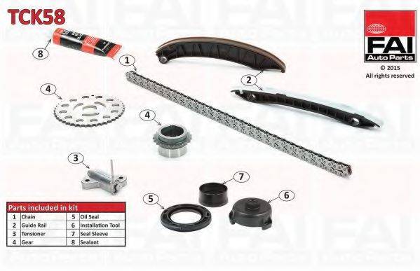 FAI AUTOPARTS TCK58 Комплект цели привода распредвала