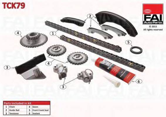 FAI AUTOPARTS TCK79 Комплект цели привода распредвала