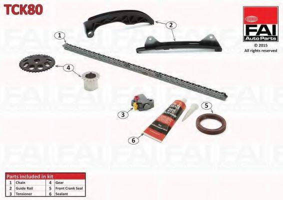 FAI AUTOPARTS TCK80 Комплект цели привода распредвала